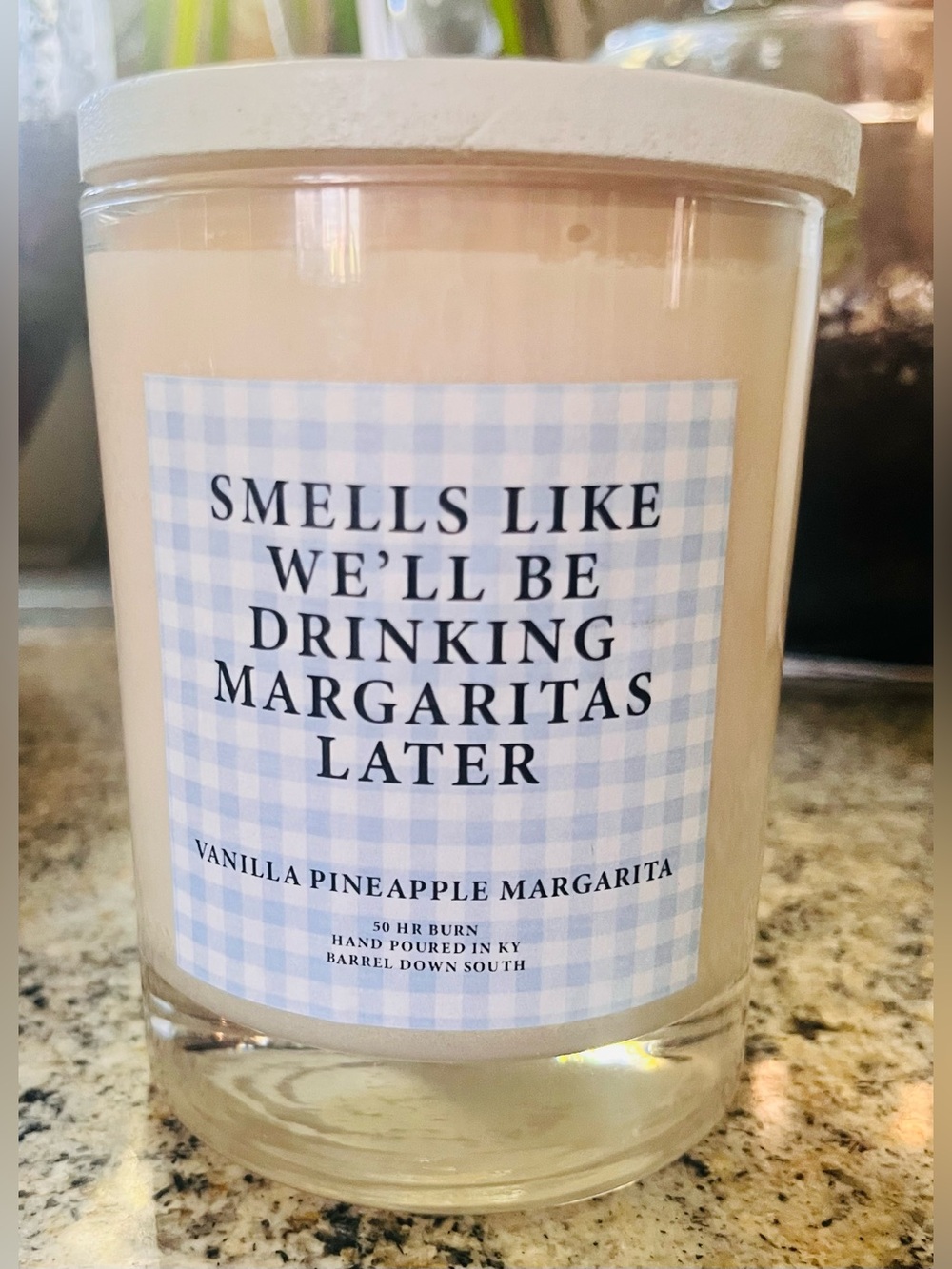 Smells Like We’ll Be Drinking Margaritas Later Candle - Vanilla Pineapple